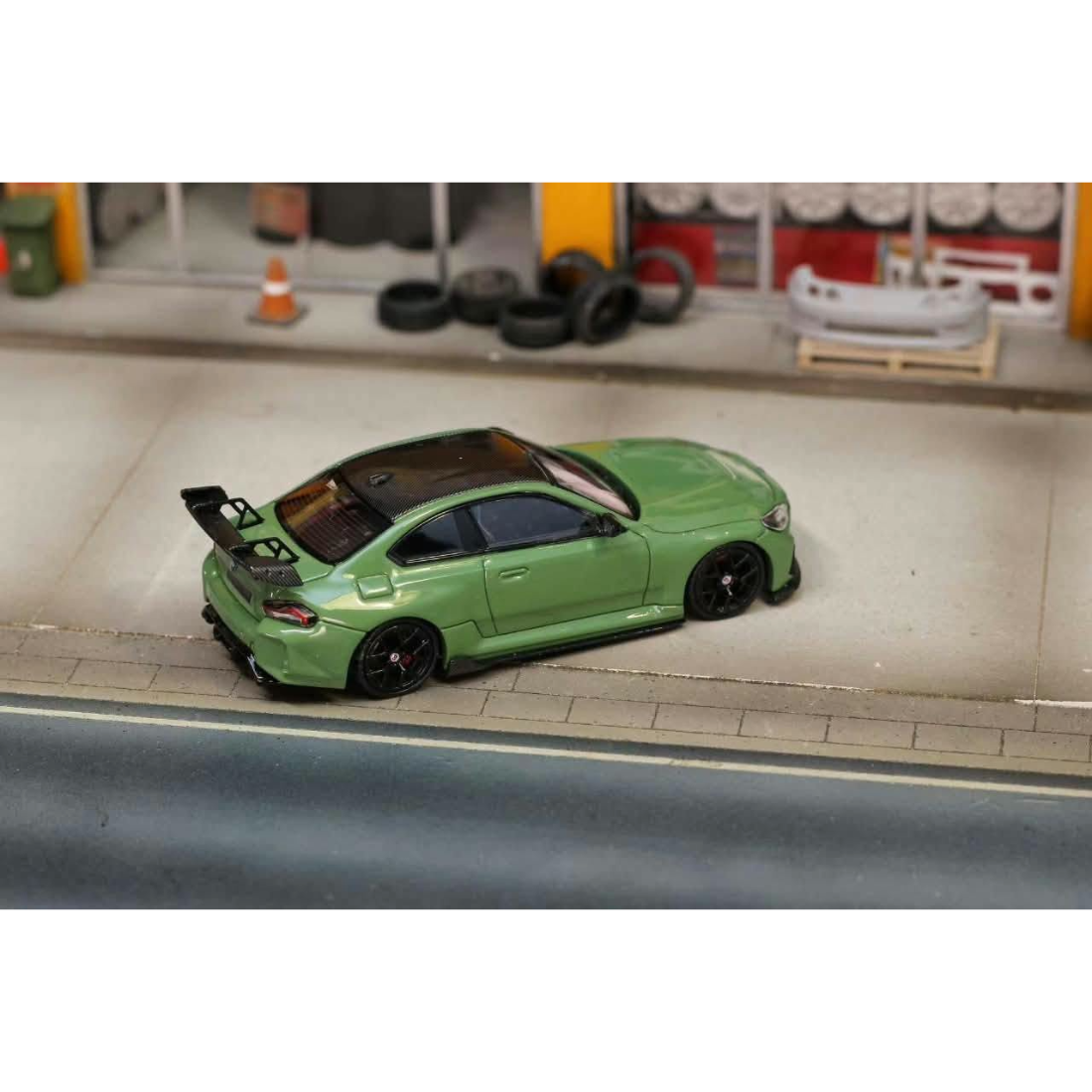 *PRE-ORDER* BMW M4 G82 GTR Edition, Adro Body Kit Wild Body, 1:64 Scale (Olive Green)