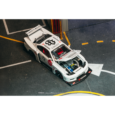 *PRE-ORDER* LB-Super Silhouette Nissan SILVIA (S15) Drift  (Open Bonnet & with Engine Compartment) 2025, 1:64 Scale
