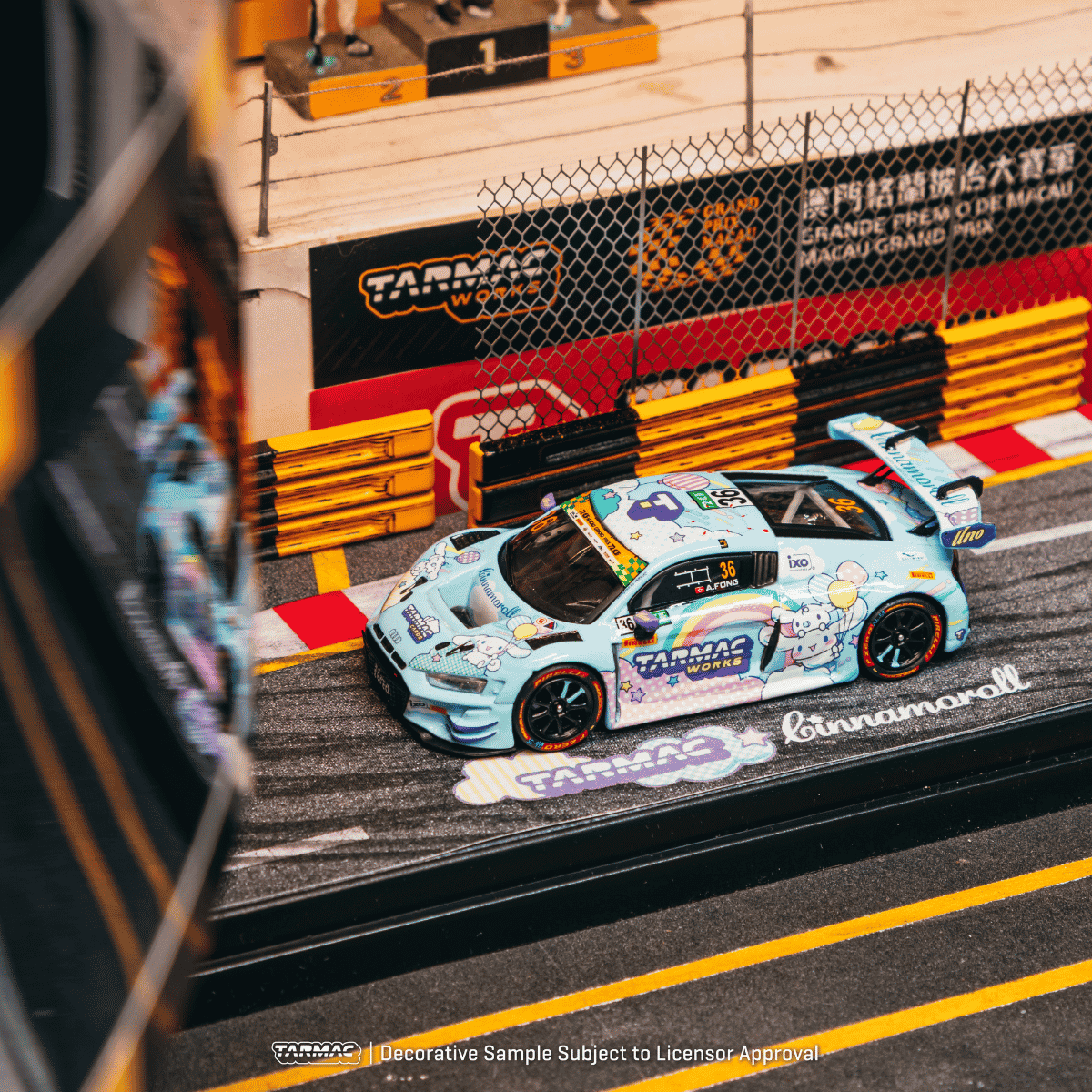 *PRE-ORDER* Audi R8 LMS GT3 EVO II Macau GT Cup FIA GT World Cup 2025 Uno Racing Adderly Fong, 1:64 Scale