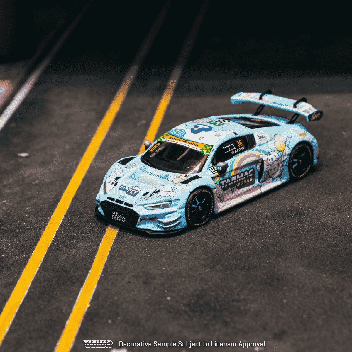 *PRE-ORDER* Audi R8 LMS GT3 EVO II Macau GT Cup FIA GT World Cup 2025 Uno Racing Adderly Fong, 1:64 Scale