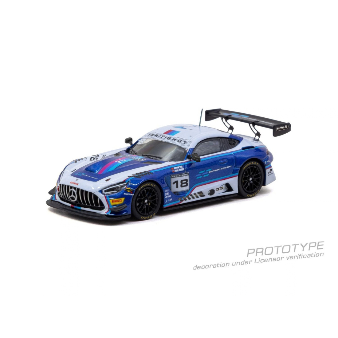 *PRE-ORDER* Mercedes-AMG GT3 British GT Championship 2026 Kevin Tse / Ben Green Model Car + Trading Cards Combo Set, 1:64 Scale