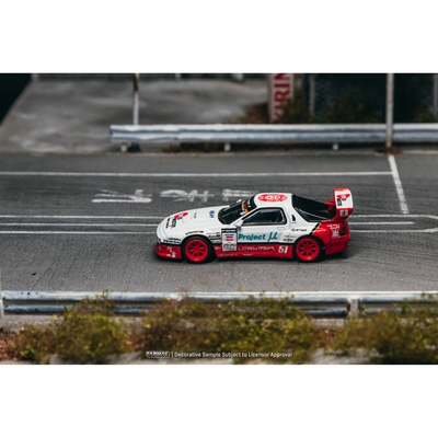 *PRE-ORDER* Pandem Mazda RX-7 FC3S (Masashi Watanabe Autograph on 100 Baseplate), 1:64 Scale