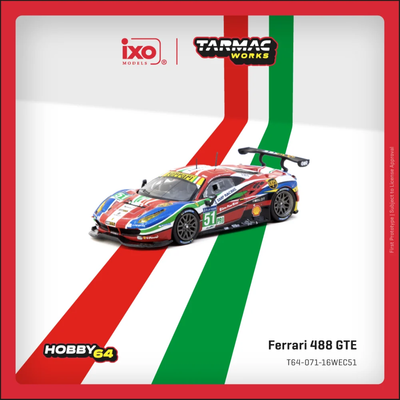 Ferrari 488 GTE 24h of Le Mans 2016, 1:64 Scale