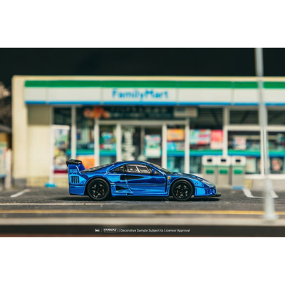 *PRE-ORDER* Ferrari F40 LM, 1:64 Scale (Chrome Blue)