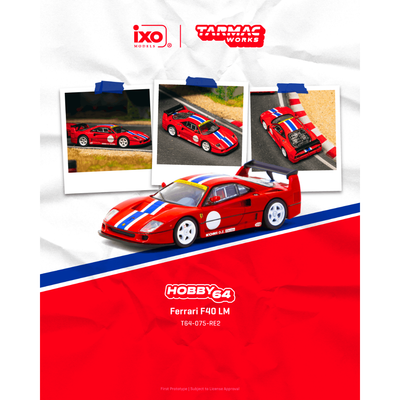 *PRE-ORDER* Ferrari F40 LM, 1:64 Scale (Red)
