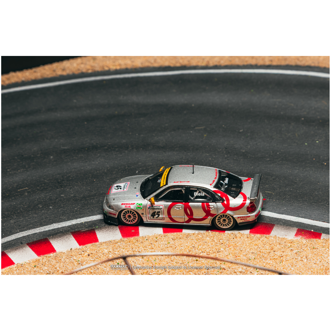 Premium scale diecast model car  – *PRE-ORDER* Audi A4 Quattro BTCC 1996 Champion Frank Biela, 1:64 Scale Collectible