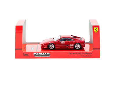 Premium scale diecast model car  – Ferrari F355 Challenge Presentation - Hobby64, 1:64 Scale (Red) Collectible
