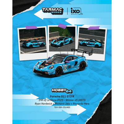 *PRE-ORDER* Porsche 911 GT3 R 24h of Le Mans 2025 - Winner of LMGT3 Ryan Hardwick / Richard Lietz / Riccardo Pera, 1:64 Scale