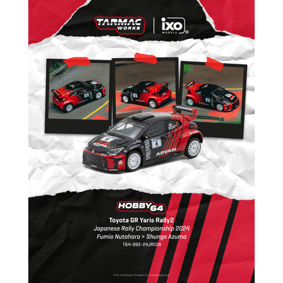 *PRE-ORDER* Toyota GR Yaris Rally2 Japanese Rally Championship 2024 Fumio Nutahara / Shungo Azuma, 1:64 Scale