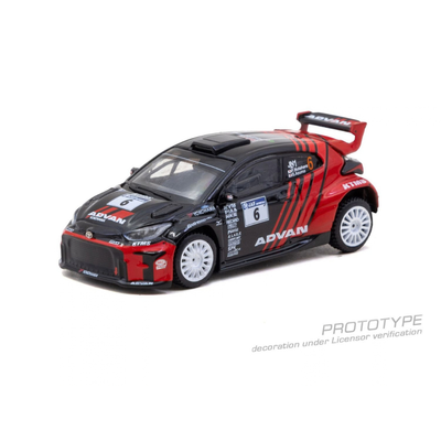 *PRE-ORDER* Toyota GR Yaris Rally2 Japanese Rally Championship 2024 Fumio Nutahara / Shungo Azuma, 1:64 Scale