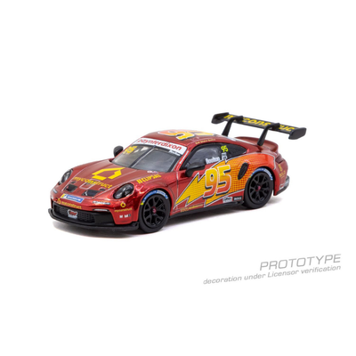 *PRE-ORDER* Porsche 911 GT3 Cup (992) Porsche Carrera Cup Australia 2025 Brett Boulton, 1:64 Scale (Chrome Red)