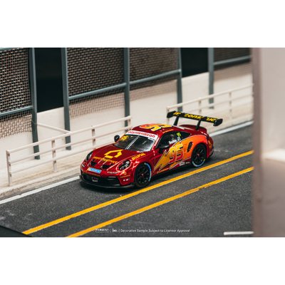 *PRE-ORDER* Porsche 911 GT3 Cup (992) Porsche Carrera Cup Australia 2025 Brett Boulton, 1:64 Scale (Chrome Red)