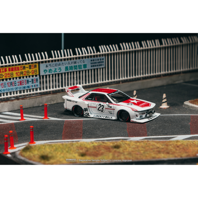 *PRE-ORDER* LB-KAIDO WORKS Nissan R32 Skyline (with Trading Cards), 1:64 Scale