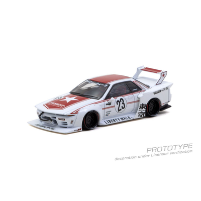 *PRE-ORDER* LB-KAIDO WORKS Nissan R32 Skyline (with Trading Cards), 1:64 Scale