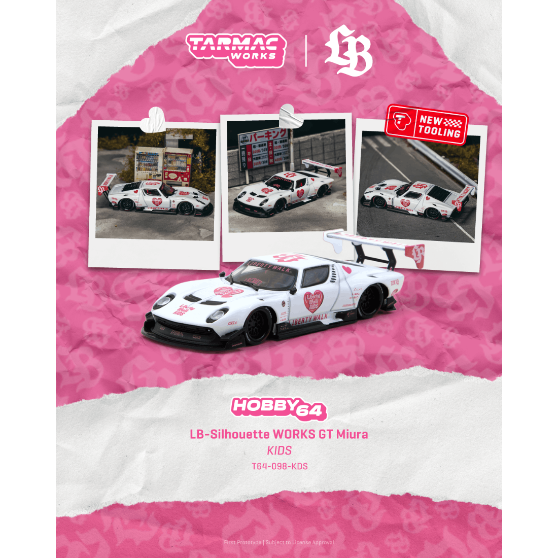 *PRE-ORDER* LB-Silhouette WORKS GT Miura KIDS, 1:64 Scale