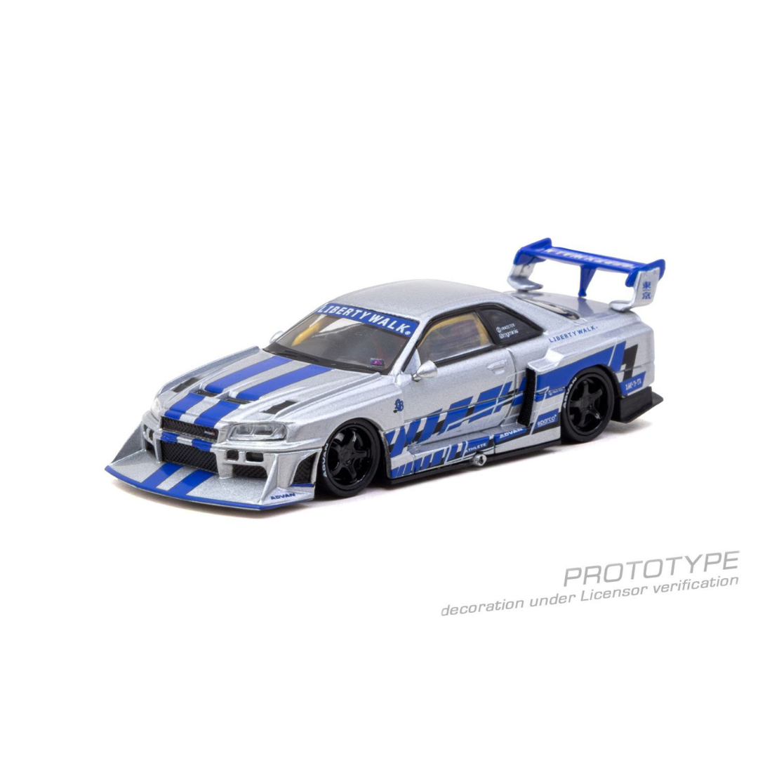 *PRE-ORDER* LB-ER34 Super Silhouette Nissan Skyline MGMINI, 1:64 Scale
