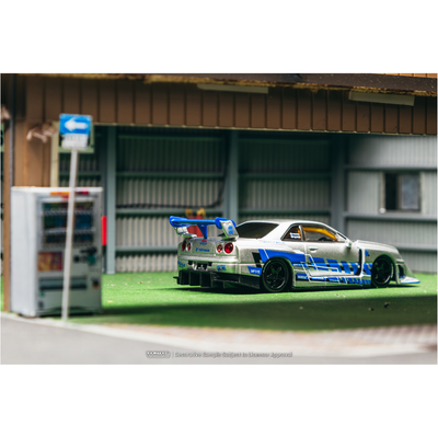 *PRE-ORDER* LB-ER34 Super Silhouette Nissan Skyline MGMINI, 1:64 Scale