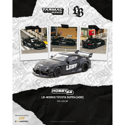 *PRE-ORDER* LB-WORKS TOYOTA SUPRA (A90), 1:64 Scale (Black)