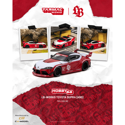 *PRE-ORDER* LB-WORKS TOYOTA SUPRA (A90), 1:64 Scale (Red)