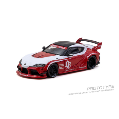 *PRE-ORDER* LB-WORKS TOYOTA SUPRA (A90), 1:64 Scale (Red)