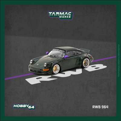 Porsche RWB 964, 1:64 Scale (Green)