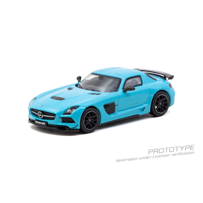 *PRE-ORDER* Mercedes-Benz SLS AMG Coupé Black Series Chance of Chase Car, 1:64 Scale (Matte Blue)