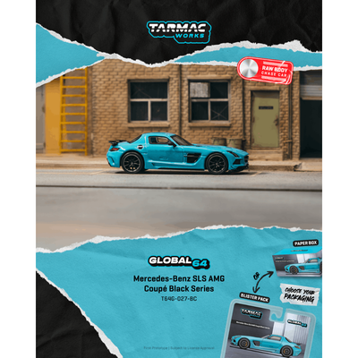 *PRE-ORDER* Mercedes-Benz SLS AMG Coupé Black Series Chance of Chase Car, 1:64 Scale (Matte Blue)