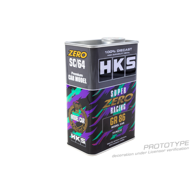 *PRE-ORDER* HKS Toyota GR86 With Metal Oil Can Packaging, 1:64 Scale (Grey)