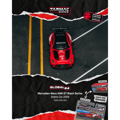 *PRE-ORDER* Mercedes-Benz AMG GT Black Series Safety Car 2026 (Chance of Chase Car), 1:64 Scale