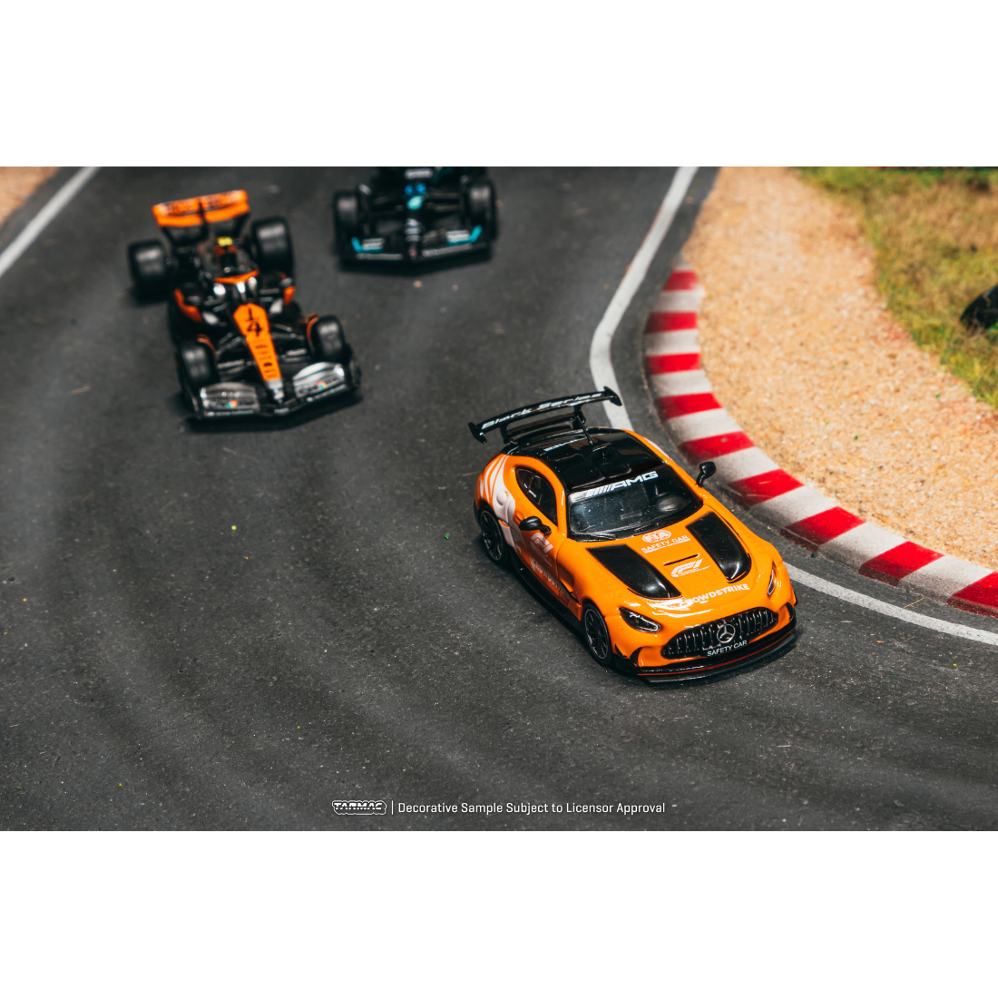*Pre-Orders* Mercedes-Benz AMG GT Black Series Safety Car of British GP 2025 (Chance of Chase Car - Chrome Orange Body), 1:64 Scale