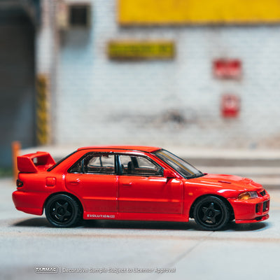 *PRE-ORDER* Mitsubishi Lancer GSR Evolution III Red (Chance of Chase Car), 1:64 Scale