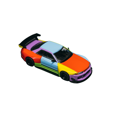 Premium scale diecast model car  – *PRE-ORDER* Nissan Skyline (R32) Widebody, 1:64 Scale Collectible