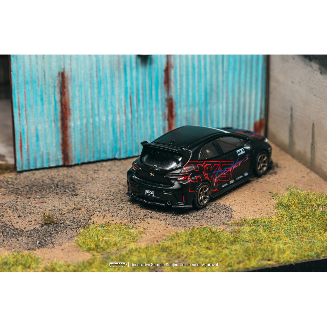 *Pre-Orders* Toyota GR Corolla HKS (Chance of Chase Car - Chrome Black Body), 1:64 Scale