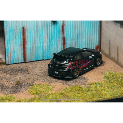 *Pre-Orders* Toyota GR Corolla HKS (Chance of Chase Car - Chrome Black Body), 1:64 Scale