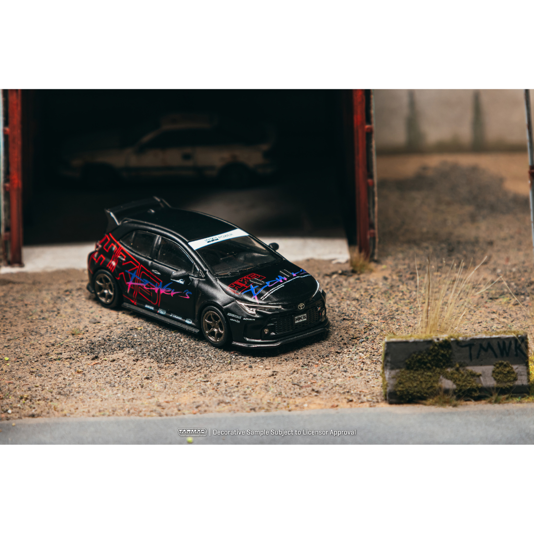 *Pre-Orders* Toyota GR Corolla HKS (Chance of Chase Car - Chrome Black Body), 1:64 Scale