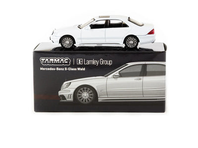 Premium scale diecast model car  – Mercedes-Benz S-Class Wald Alabaster - Global64, 1:64 Scale (White) Collectible