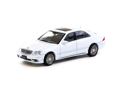 Premium scale diecast model car  – Mercedes-Benz S-Class Wald Alabaster - Global64, 1:64 Scale (White) Collectible