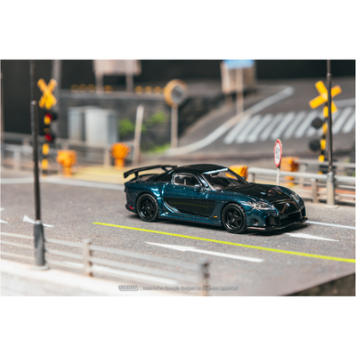 *PRE-ORDER* Mazda RX-7 VeilSide Fortune7 Chance of Chase Car, 1:64 Scale (Dark Blue / Black)