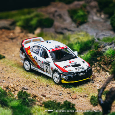 *PRE-ORDER* Mitsubishi Carisma GT Evolution IV RAC Rally 1997 (Chance of Chase Car), 1:64 Scale