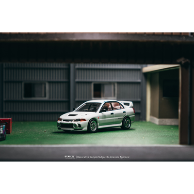 *PRE-ORDER* Mitsubishi Lancer RS Evolution IV (White) Chance of Chase Car, 1:64 Scale