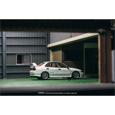 *PRE-ORDER* Mitsubishi Lancer RS Evolution IV (White) Chance of Chase Car, 1:64 Scale