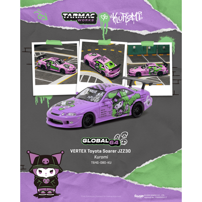 *Pre-Orders* VERTEX Toyota Soarer JZZ30 Kuromi, 1:64 Scale