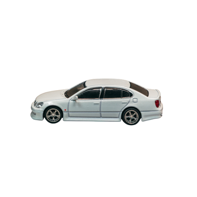 Premium scale diecast model car  – *PRE-ORDER* VERTEX Toyota Aristo JZS161 (White) Chance of Chase Car, 1:64 Scale Collectible