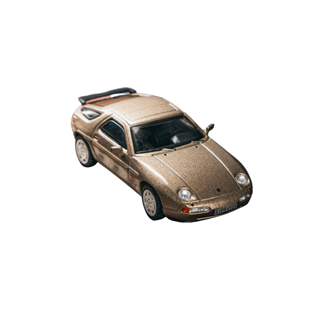 Premium scale diecast model car  – *PRE-ORDER* Porsche 928 S4 Chance of Chase Car (with Pop-Ip Head-Lights), 1:64 Scale (Platinum Metallic) Collectible