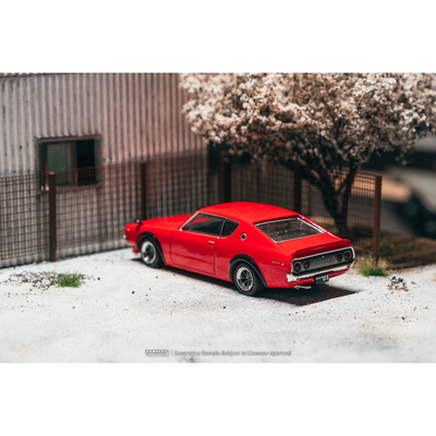 *PRE-ORDER* Nissan Skyline 2000GT-R (KPGC110) (Chance of Chase Car), 1:64 Scale (Red)