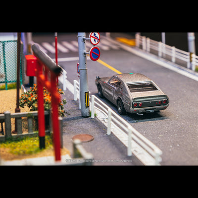 *PRE-ORDER* Nissan Skyline 2000GT-R (KPGC110) Silver (Chance of Chase Car), 1:64 Scale