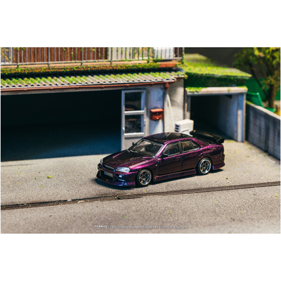 *PRE-ORDER* Nissan Skyline ER34 Chance of Chase Car, 1:64 Scale (Midnight Purple)