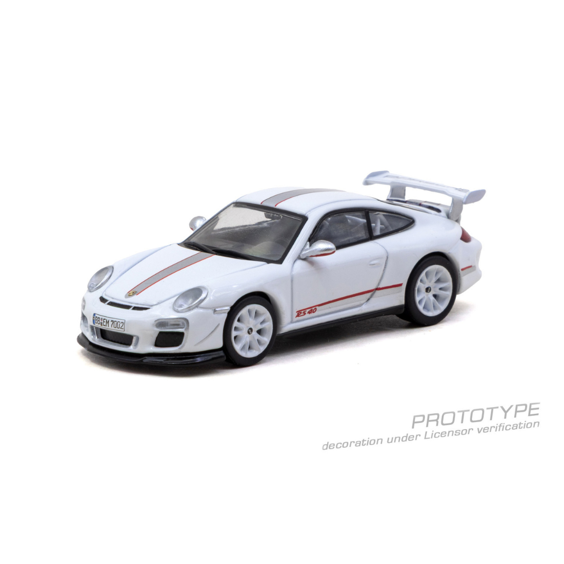 *PRE-ORDER* Porsche 911 GT3 RS 4.0 (997.2) Chance of Chase Car, 1:64 Scale (White)