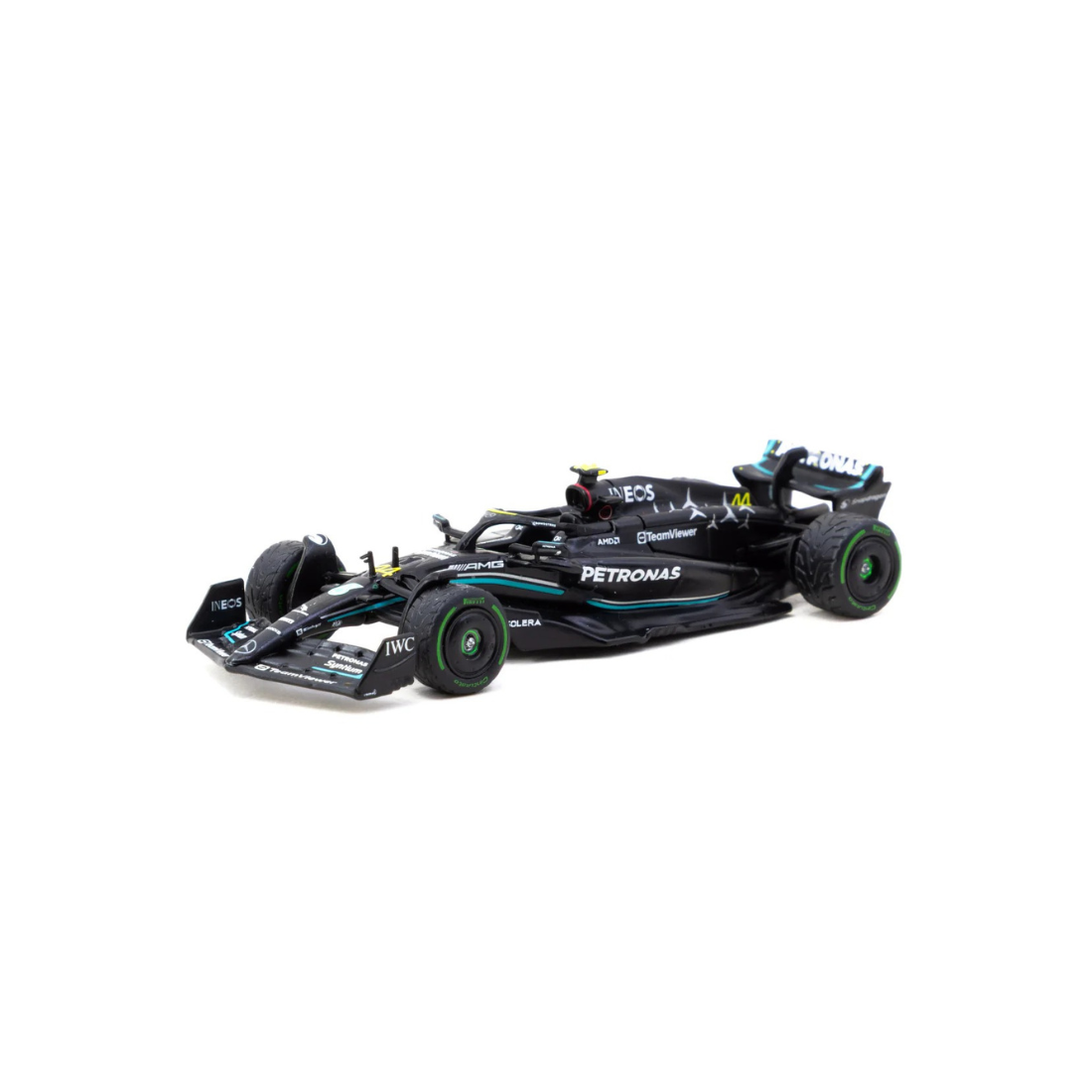 Premium scale diecast model car  – Mercedes-AMG F1 W14 E Performance Monaco Grand Prix Lewis Hamilton 2023, 1:64 Scale Collectible