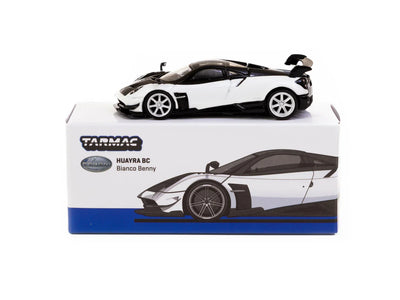 Premium scale diecast model car  – Pagani Huayra BC Bianco Benny - Global64, 1:64 Scale (White) Collectible